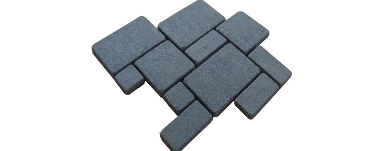GM0346 - Ancient grey mesh granite french pattern.
