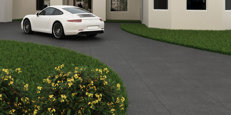 3CM Driveway Porcelain Pavers Ancient Grey